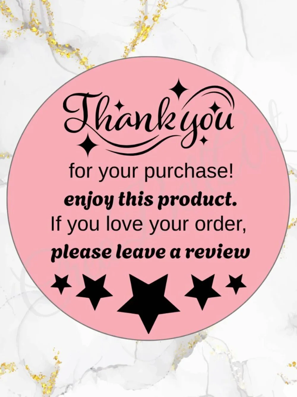 100 Thank you Stickers | Shipping Stickers 2
